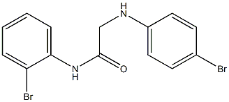 N-(2-bromophenyl)-2-[(4-bromophenyl)amino]acetamide Struktur