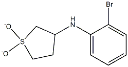 N-(2-bromophenyl)-N-(1,1-dioxidotetrahydrothien-3-yl)amine Struktur