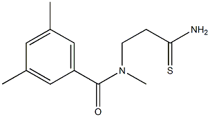 N-(2-carbamothioylethyl)-N,3,5-trimethylbenzamide Struktur