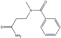 N-(2-carbamothioylethyl)-N-methylbenzamide Struktur