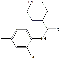 N-(2-chloro-4-methylphenyl)piperidine-4-carboxamide Struktur