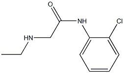 N-(2-chlorophenyl)-2-(ethylamino)acetamide Struktur