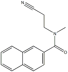 N-(2-cyanoethyl)-N-methylnaphthalene-2-carboxamide Struktur