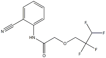 N-(2-cyanophenyl)-2-(2,2,3,3-tetrafluoropropoxy)acetamide Struktur