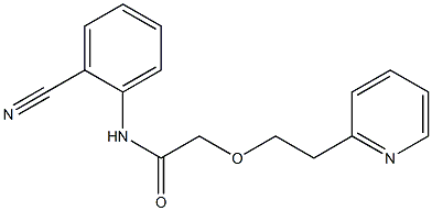 N-(2-cyanophenyl)-2-[2-(pyridin-2-yl)ethoxy]acetamide Struktur