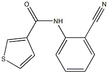 N-(2-cyanophenyl)thiophene-3-carboxamide Struktur