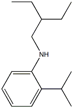 N-(2-ethylbutyl)-2-(propan-2-yl)aniline Struktur