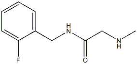 N-(2-fluorobenzyl)-2-(methylamino)acetamide Struktur