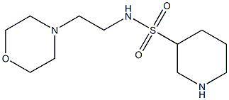 N-(2-morpholin-4-ylethyl)piperidine-3-sulfonamide Struktur