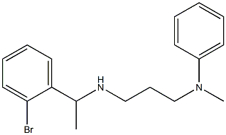 N-(3-{[1-(2-bromophenyl)ethyl]amino}propyl)-N-methylaniline Struktur