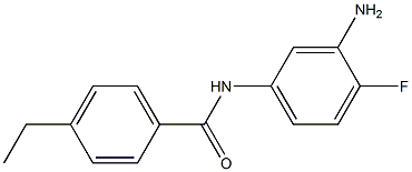 N-(3-amino-4-fluorophenyl)-4-ethylbenzamide Struktur