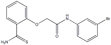 N-(3-bromophenyl)-2-(2-carbamothioylphenoxy)acetamide Struktur