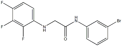 N-(3-bromophenyl)-2-[(2,3,4-trifluorophenyl)amino]acetamide Struktur