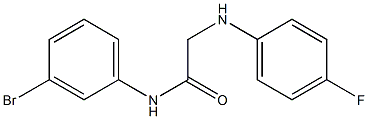 N-(3-bromophenyl)-2-[(4-fluorophenyl)amino]acetamide Struktur