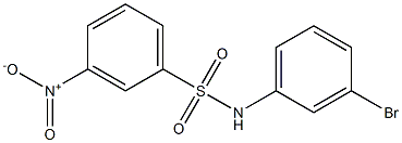 N-(3-bromophenyl)-3-nitrobenzene-1-sulfonamide Struktur