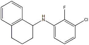 N-(3-chloro-2-fluorophenyl)-1,2,3,4-tetrahydronaphthalen-1-amine Struktur