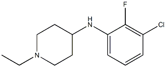 N-(3-chloro-2-fluorophenyl)-1-ethylpiperidin-4-amine Struktur