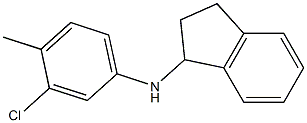 N-(3-chloro-4-methylphenyl)-2,3-dihydro-1H-inden-1-amine Struktur