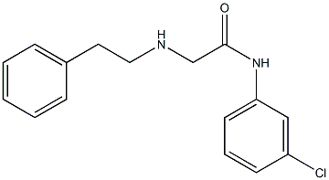 N-(3-chlorophenyl)-2-[(2-phenylethyl)amino]acetamide Struktur