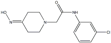 N-(3-chlorophenyl)-2-[4-(hydroxyimino)piperidin-1-yl]acetamide Struktur