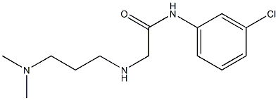 N-(3-chlorophenyl)-2-{[3-(dimethylamino)propyl]amino}acetamide Struktur