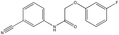 N-(3-cyanophenyl)-2-(3-fluorophenoxy)acetamide Struktur