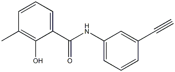 N-(3-ethynylphenyl)-2-hydroxy-3-methylbenzamide Struktur