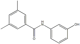 N-(3-hydroxyphenyl)-3,5-dimethylbenzamide Struktur