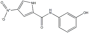 N-(3-hydroxyphenyl)-4-nitro-1H-pyrrole-2-carboxamide Struktur