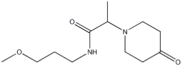 N-(3-methoxypropyl)-2-(4-oxopiperidin-1-yl)propanamide Struktur