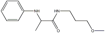 N-(3-methoxypropyl)-2-(phenylamino)propanamide Struktur