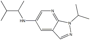 N-(3-methylbutan-2-yl)-1-(propan-2-yl)-1H-pyrazolo[3,4-b]pyridin-5-amine Struktur