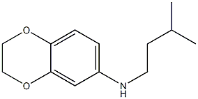 N-(3-methylbutyl)-2,3-dihydro-1,4-benzodioxin-6-amine Struktur