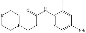 N-(4-amino-2-methylphenyl)-3-(thiomorpholin-4-yl)propanamide Struktur