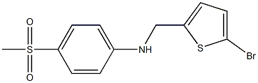 N-[(5-bromothiophen-2-yl)methyl]-4-methanesulfonylaniline Struktur