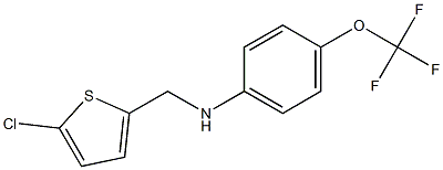 N-[(5-chlorothiophen-2-yl)methyl]-4-(trifluoromethoxy)aniline Struktur