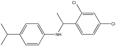 N-[1-(2,4-dichlorophenyl)ethyl]-4-(propan-2-yl)aniline Struktur