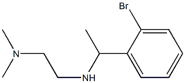 N'-[1-(2-bromophenyl)ethyl]-N,N-dimethylethane-1,2-diamine Struktur