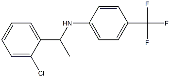 N-[1-(2-chlorophenyl)ethyl]-4-(trifluoromethyl)aniline Struktur