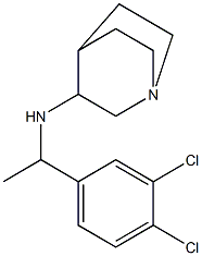 N-[1-(3,4-dichlorophenyl)ethyl]-1-azabicyclo[2.2.2]octan-3-amine Struktur