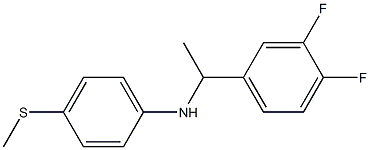 N-[1-(3,4-difluorophenyl)ethyl]-4-(methylsulfanyl)aniline Struktur