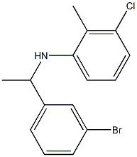 N-[1-(3-bromophenyl)ethyl]-3-chloro-2-methylaniline Struktur