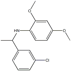 N-[1-(3-chlorophenyl)ethyl]-2,4-dimethoxyaniline Struktur