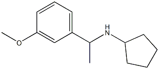 N-[1-(3-methoxyphenyl)ethyl]cyclopentanamine Struktur