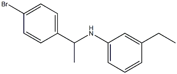 N-[1-(4-bromophenyl)ethyl]-3-ethylaniline Struktur