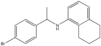 N-[1-(4-bromophenyl)ethyl]-5,6,7,8-tetrahydronaphthalen-1-amine Struktur