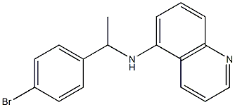 N-[1-(4-bromophenyl)ethyl]quinolin-5-amine Struktur