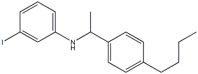 N-[1-(4-butylphenyl)ethyl]-3-iodoaniline Struktur