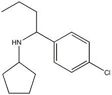 N-[1-(4-chlorophenyl)butyl]cyclopentanamine Struktur