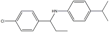 N-[1-(4-chlorophenyl)propyl]-4-(propan-2-yl)aniline Struktur